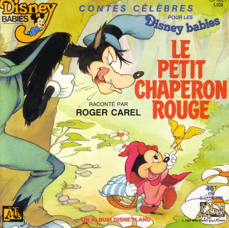 Disque Series Tv Et Dessins Animes Contes Celebres Pour Les Disney Babies Le Petit Chaperon Rouge